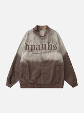 Jacke mit Farbverlaufskontraststickerei